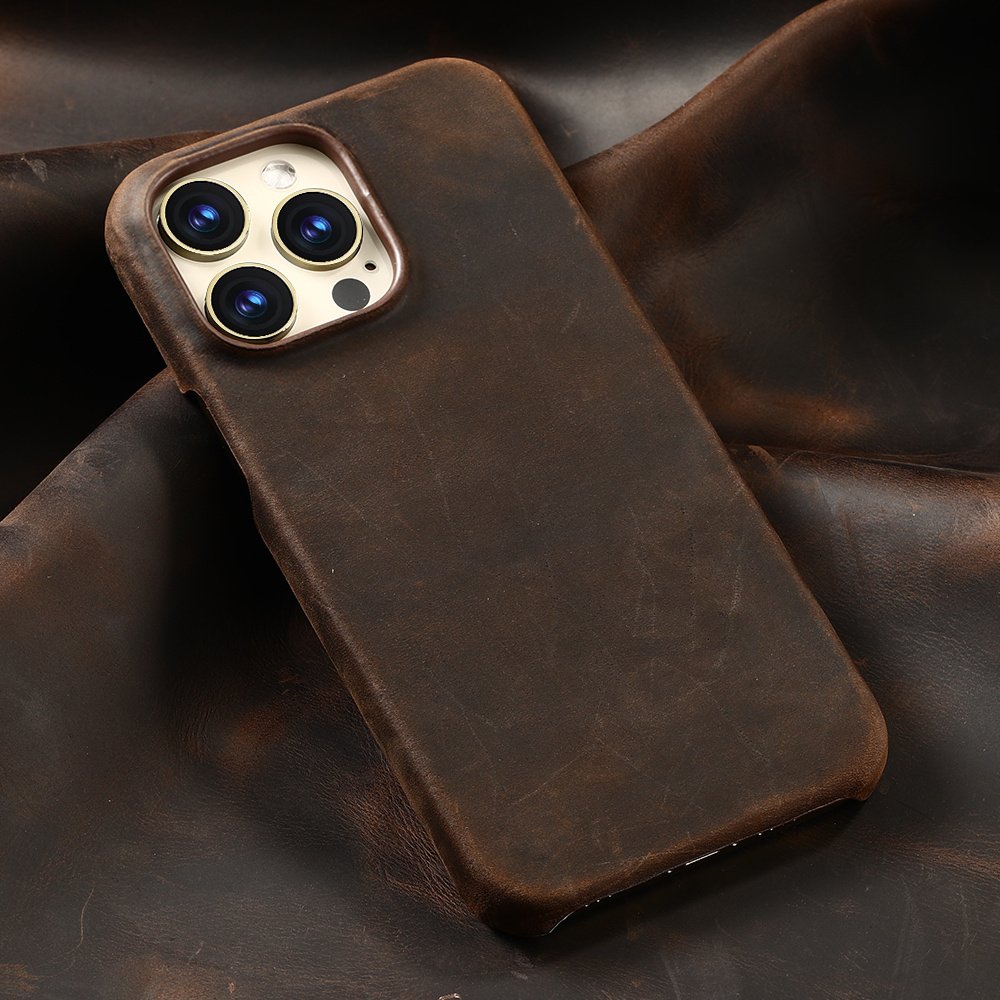 First-layer Cowhide Magnetic Protective Case For Phones - Image 2